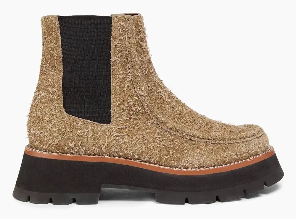 3.1 Phillip Lim Kate Suede Chelsea Boots in Taupe NWB Size 7